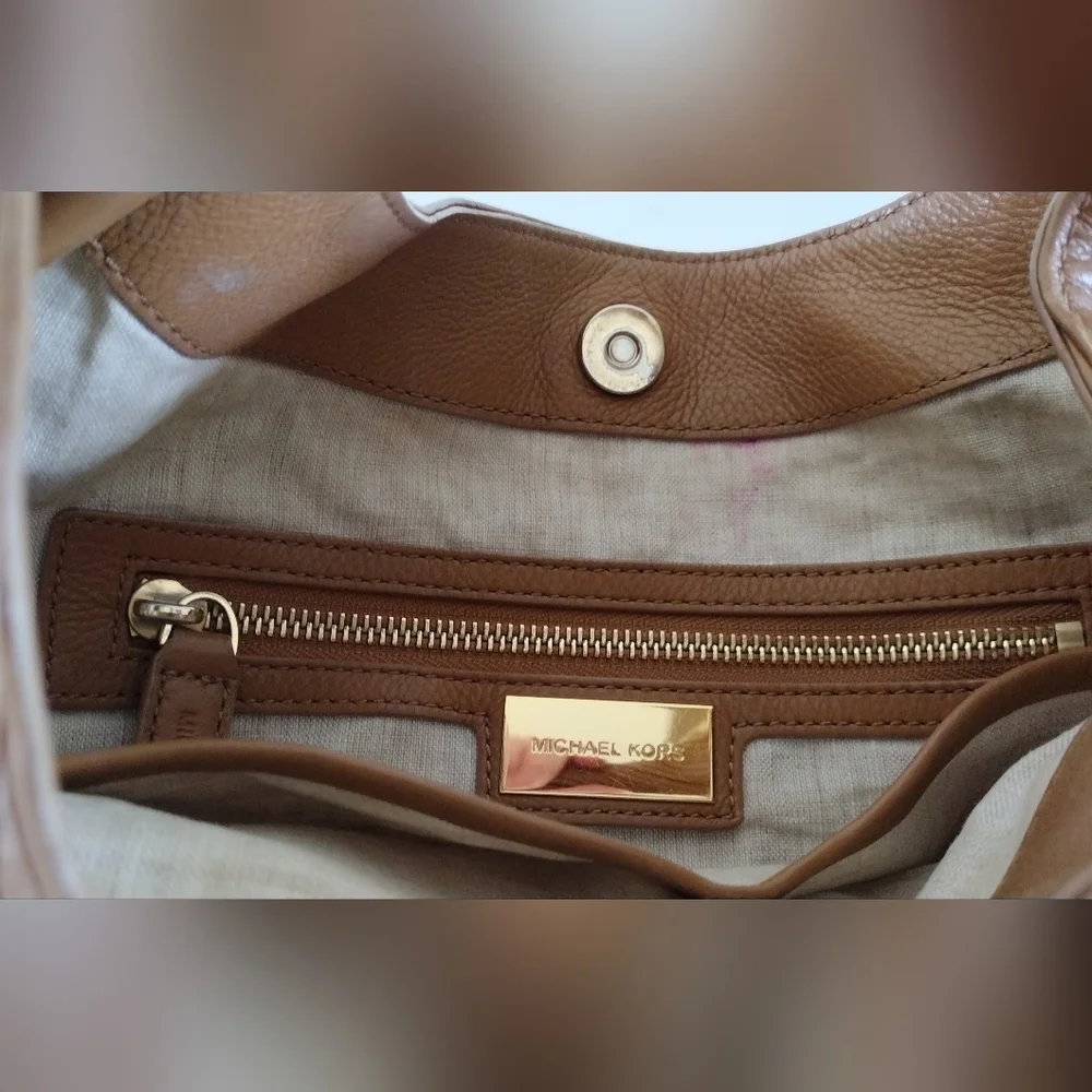 Michael Kors Collection Tonne Leather Python Accents Hobo Bag